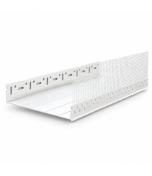 Profil soclu din PVC cu plasa fibra de sticla, 2 metri